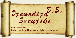 Đenadija Sečujski vizit kartica